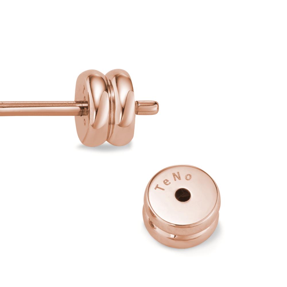 Ohrstecker Pura Rosé aus Edelstahl mit Comfort-Steckverschluss, Ø8mm