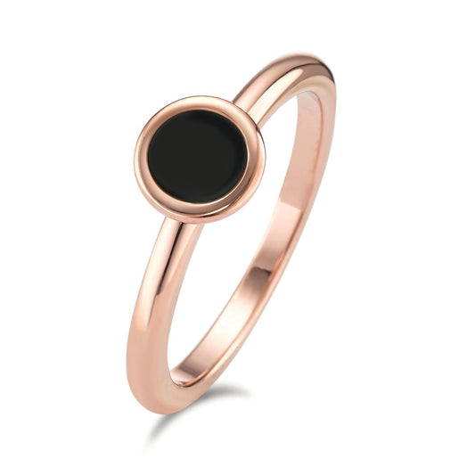 Fingerring Edelstahl rosé IP beschichtet Ø7 mm