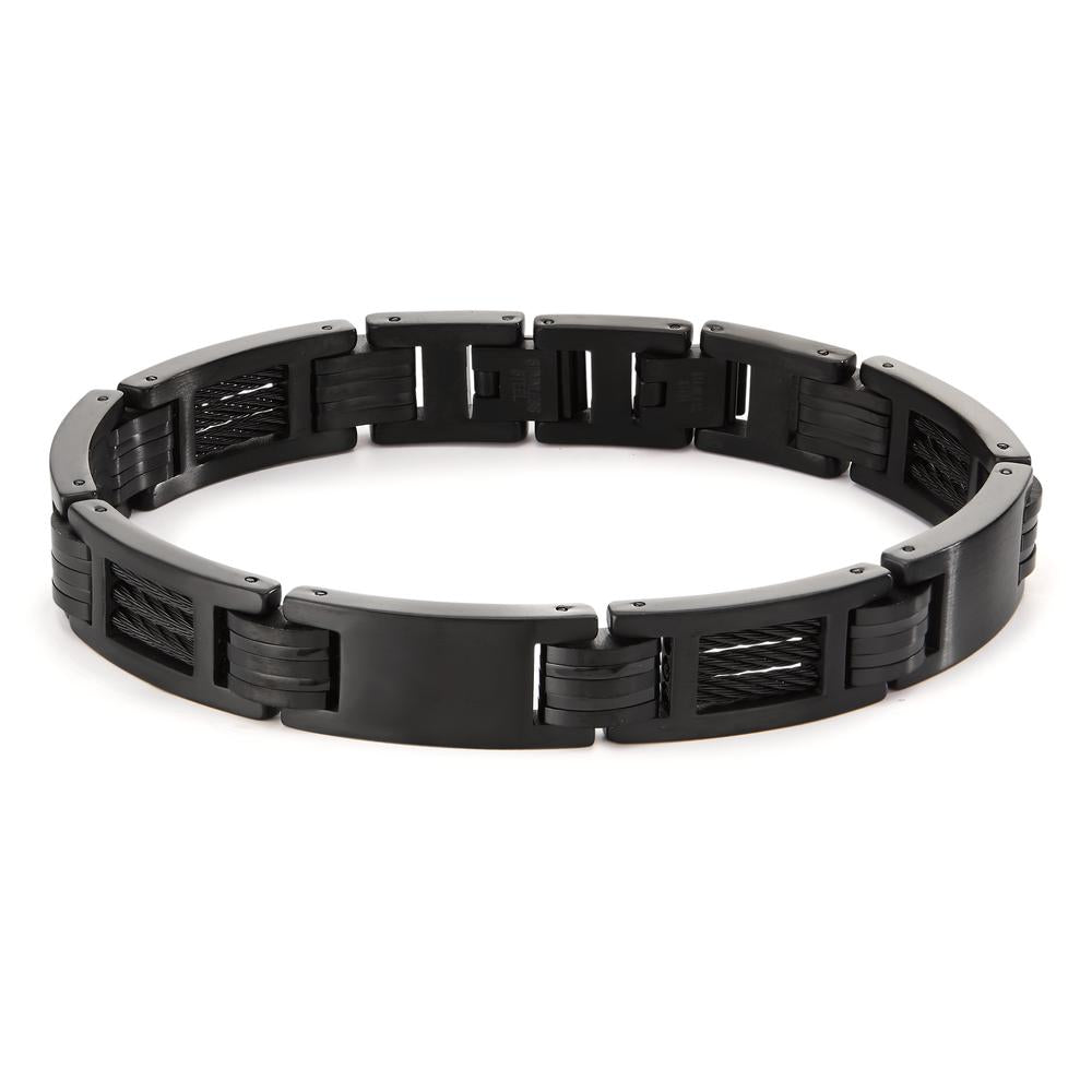 Armband Edelstahl schwarz IP beschichtet verstellbar