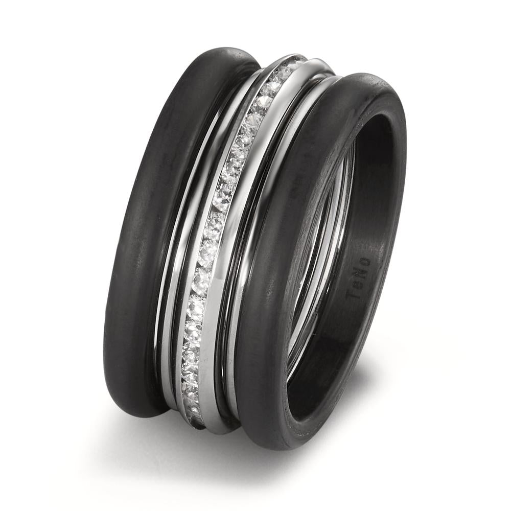 Memory Ring Edelstahl Zirkonia