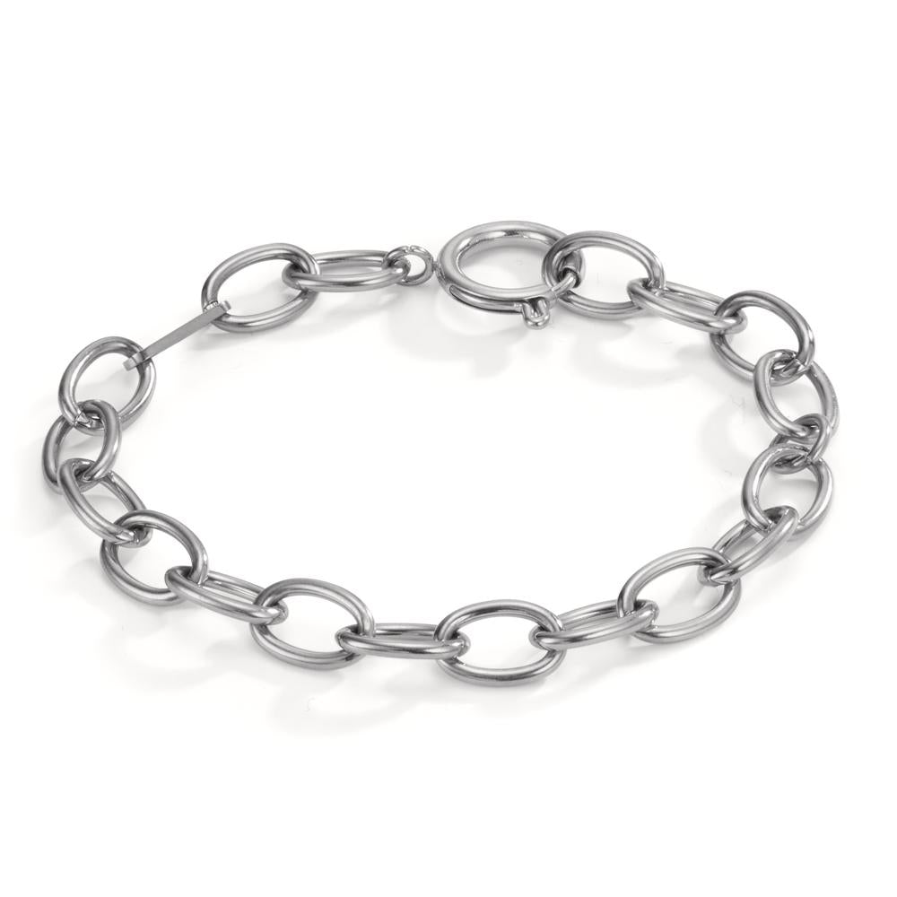 Amband Estelle Silver aus glänzendem Edelstahl, verstellbar von 16,5- 19,5 cm