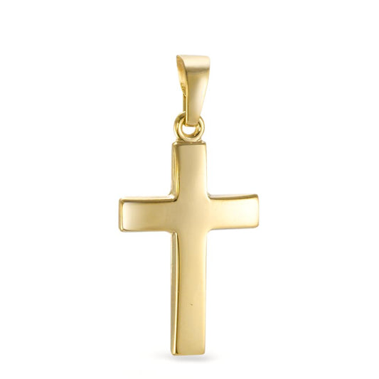 Anhänger 750/18 K Gelbgold Kreuz