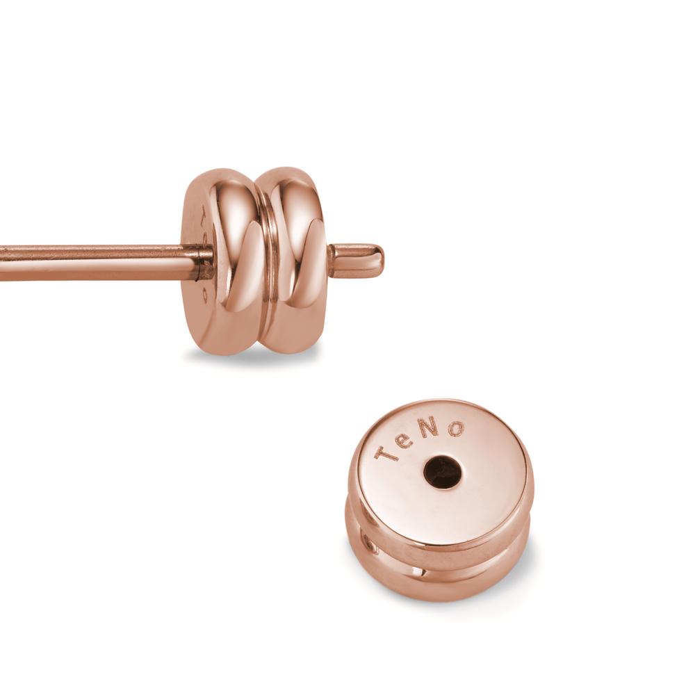 Ohrstecker Joy Roségold mit Zirkonia Ultra Black, Ø7mm