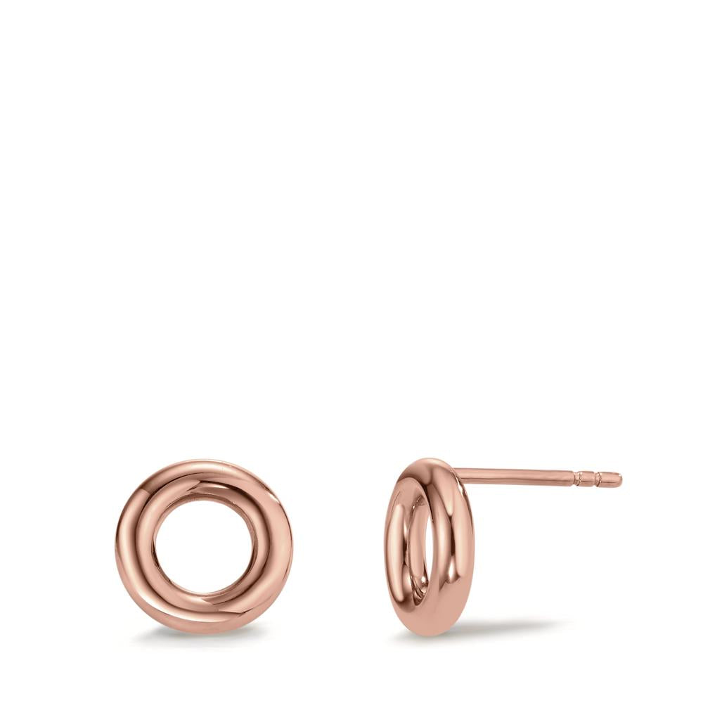 Loop Ohrstecker Rosé aus Edelstahl Ø10mm