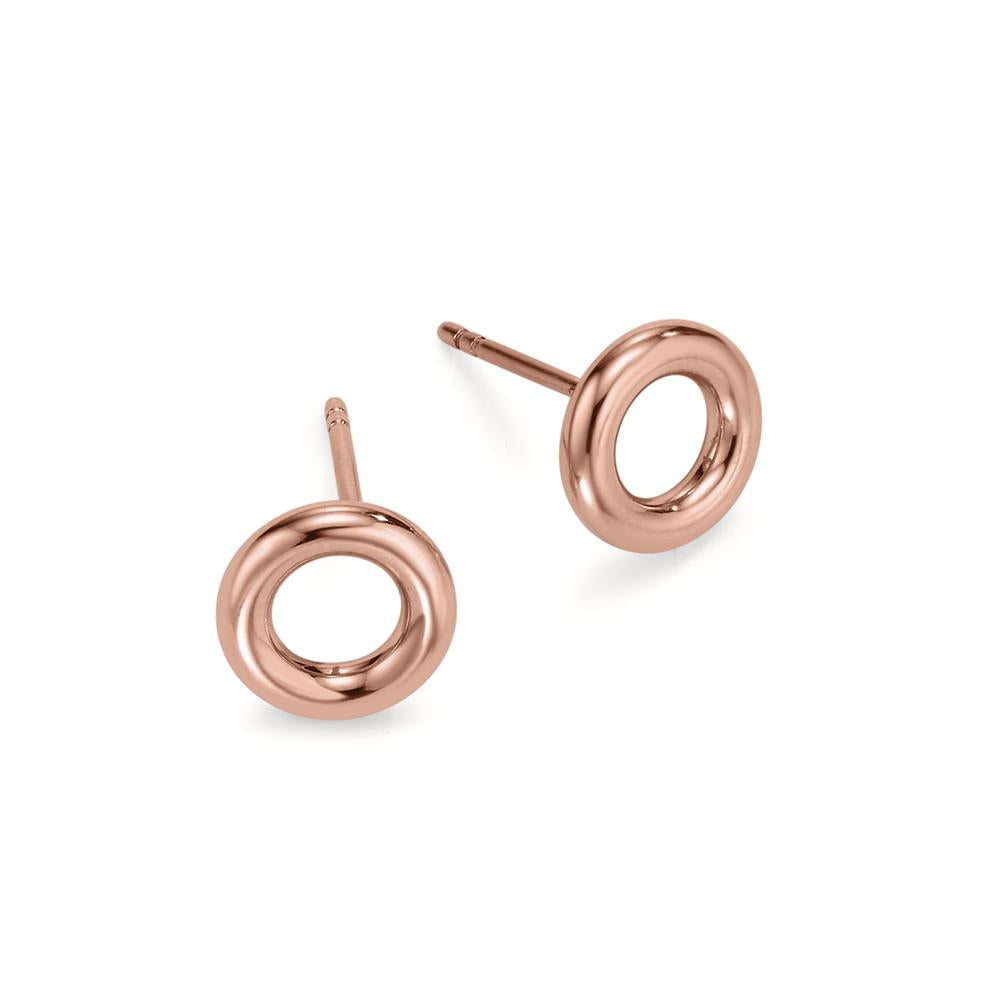 Loop Ohrstecker Rosé aus Edelstahl Ø10mm