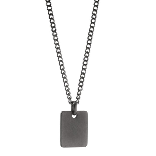 Signature Ice Tag Kette Edelstahl Lava Grey 60 cm