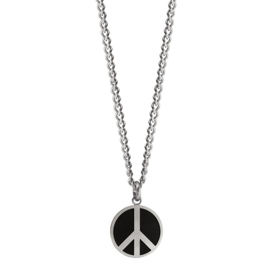 Signature Kette Peace aus Edelstahl mit Emaille