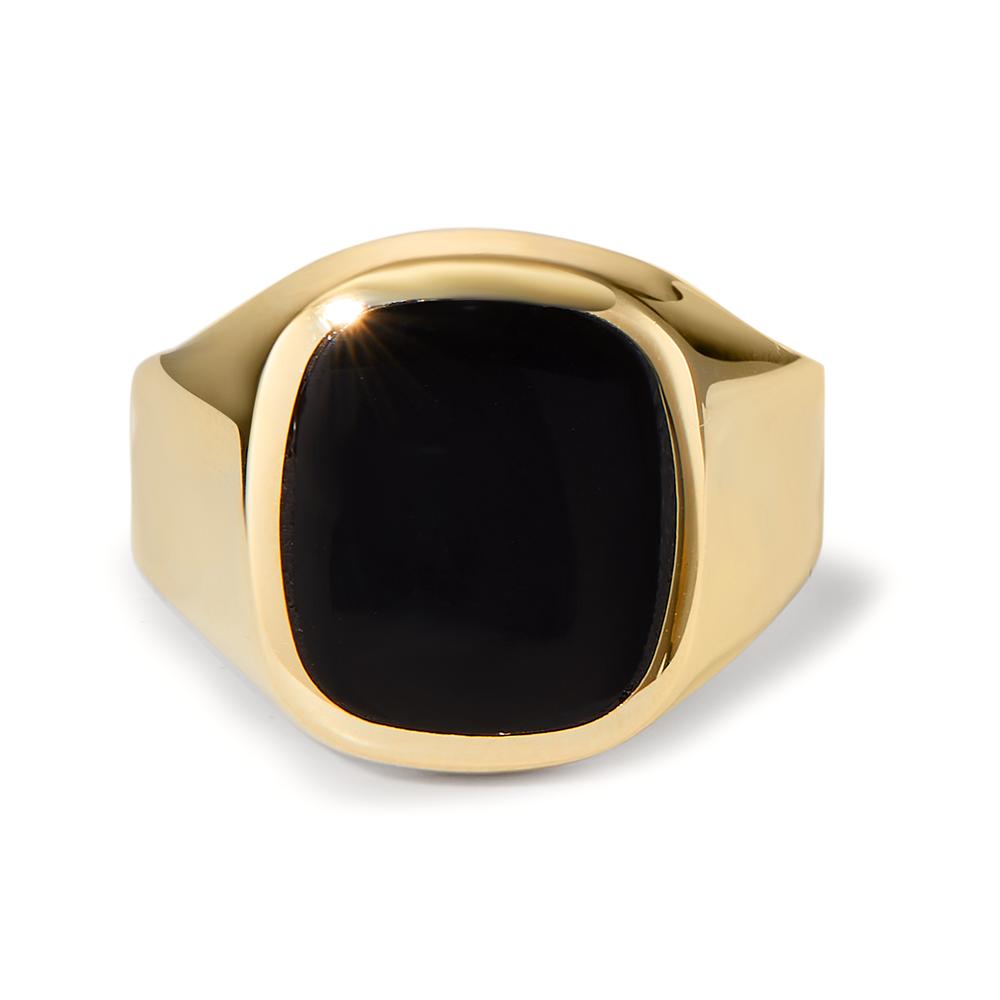 Fingerring 375/9 K Gelbgold Onyx