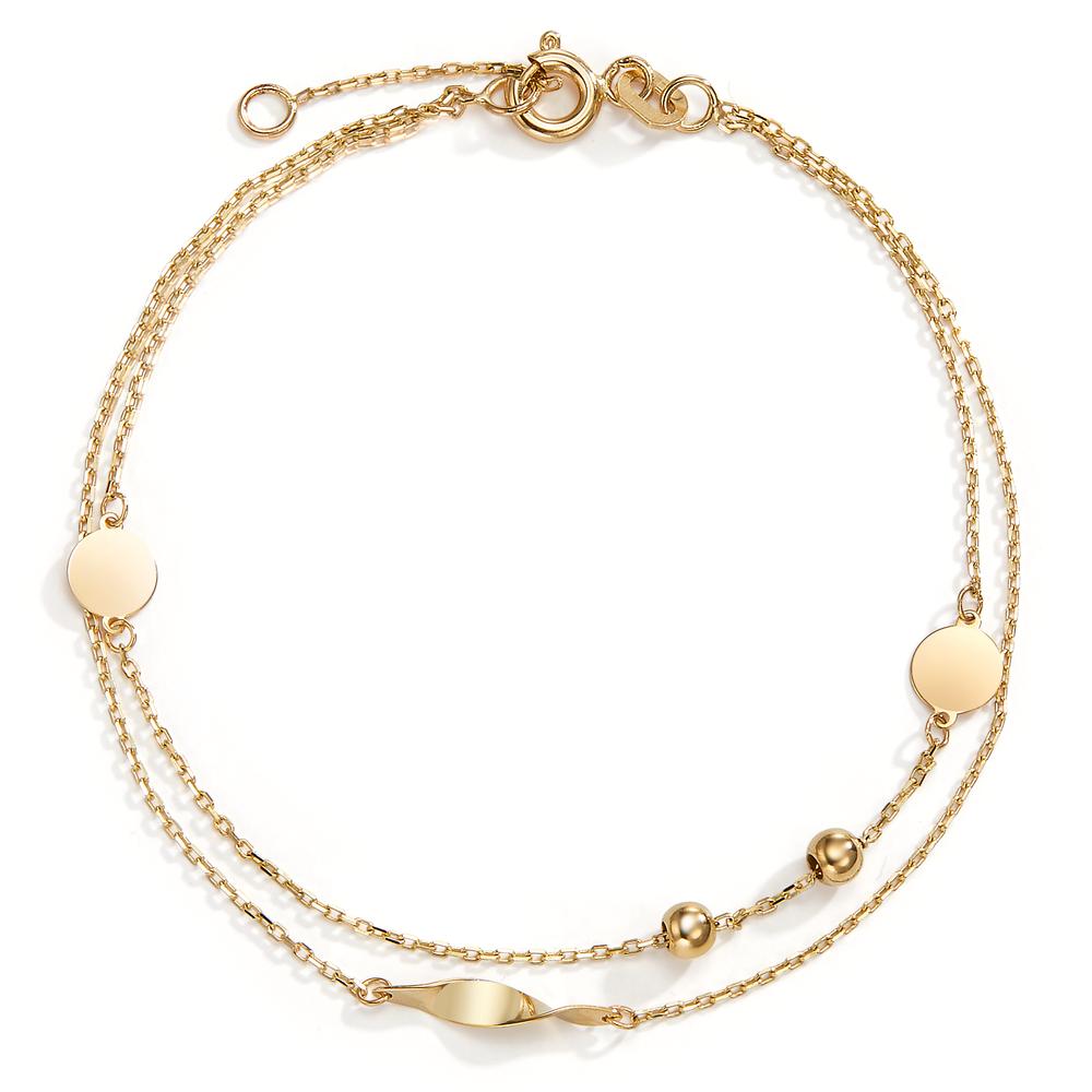 Armband 585/14 K Gelbgold 16-18 cm verstellbar