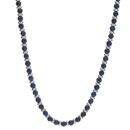 Collier Edelstahl Sodalith blau 50-55 cm verstellbar Ø4 mm