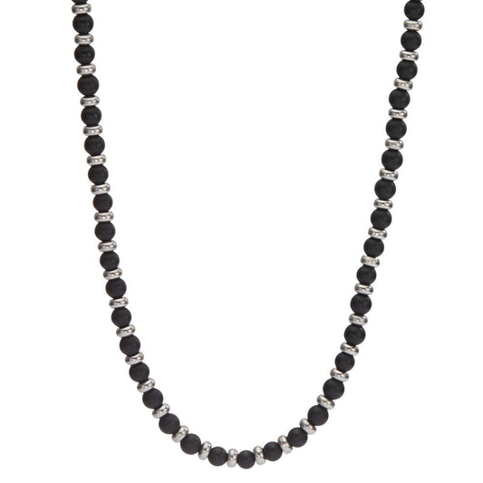 Collier Edelstahl Onyx 50-55 cm verstellbar Ø4.5 mm