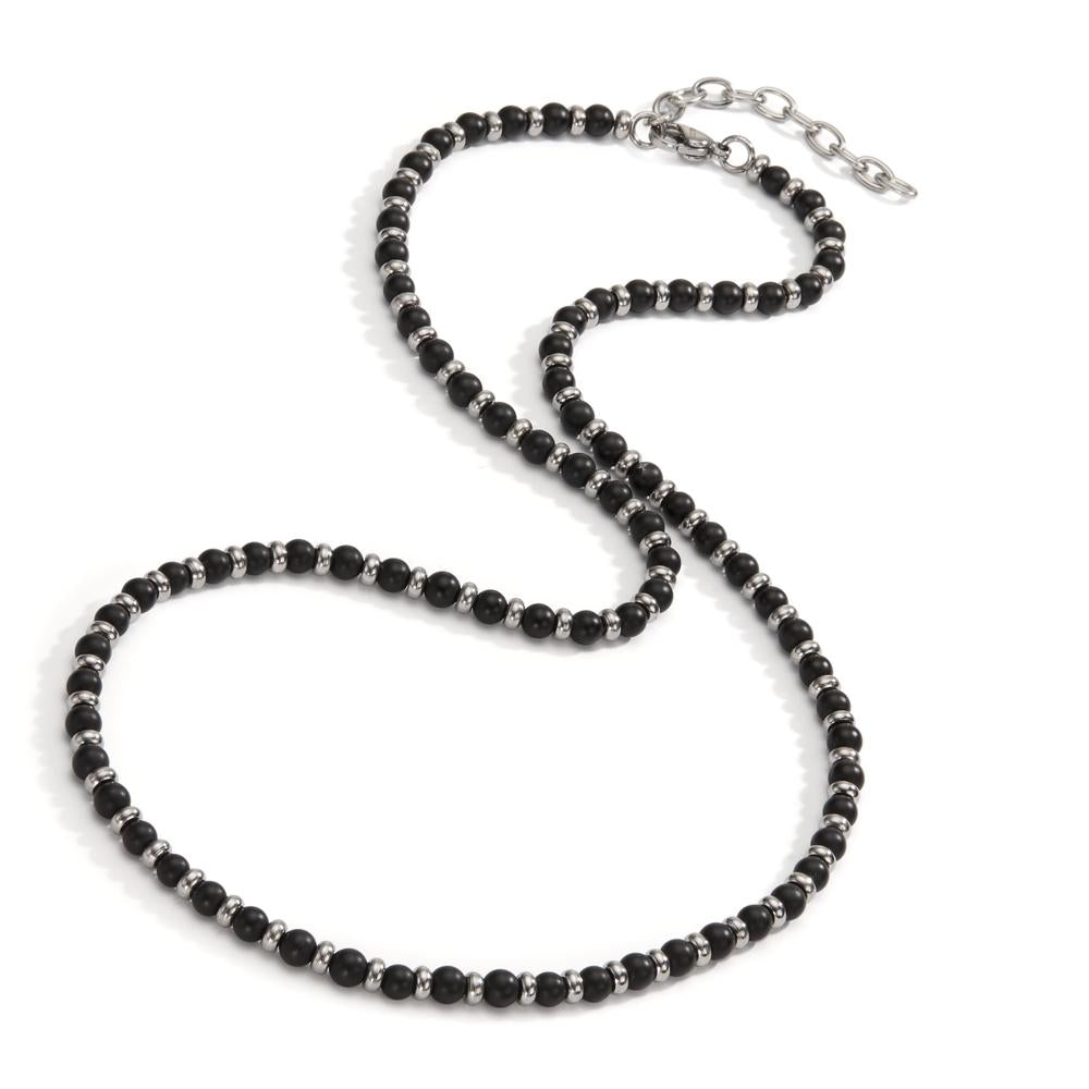 Collier Edelstahl Onyx 50-55 cm verstellbar Ø4.5 mm