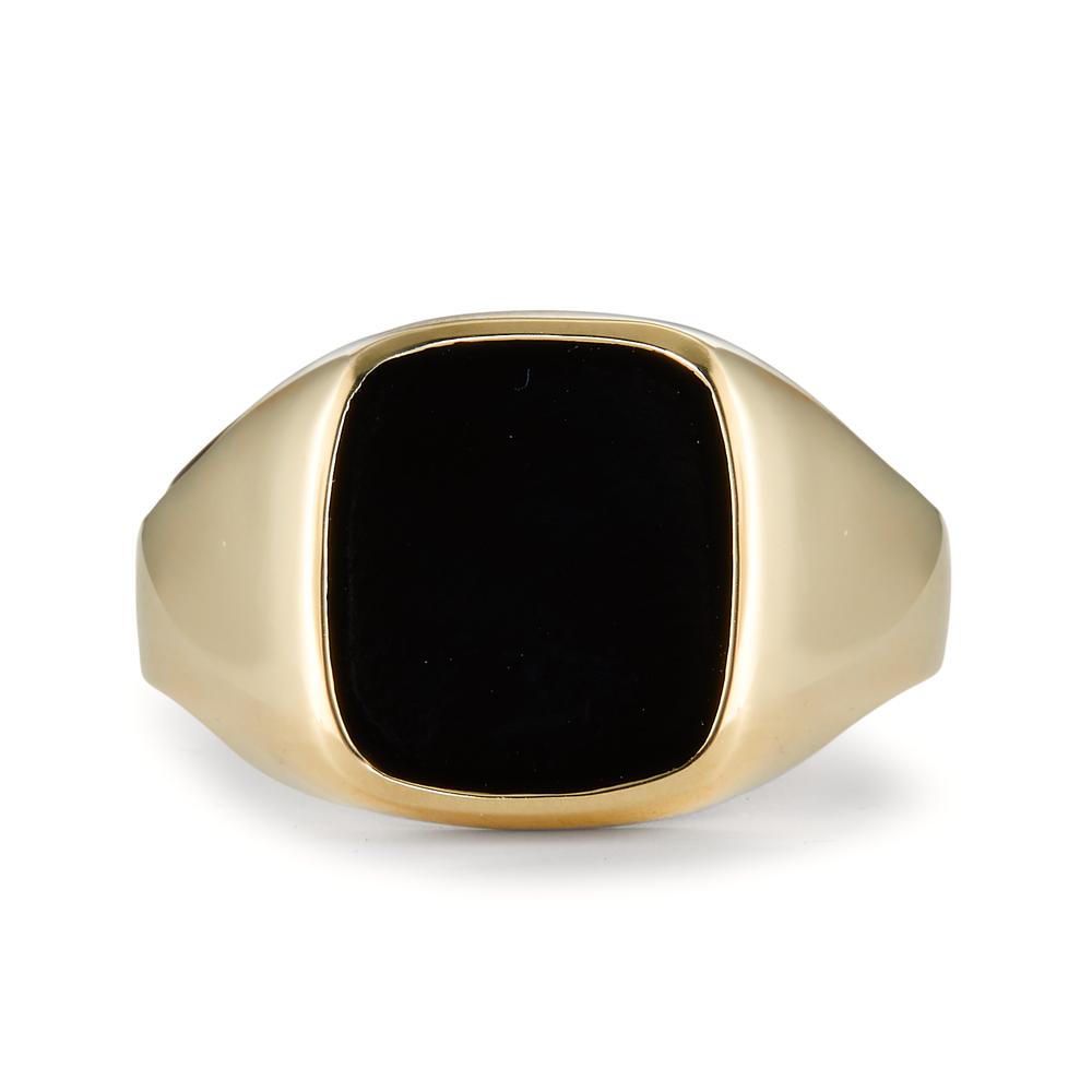 Fingerring 375/9 K Gelbgold Onyx