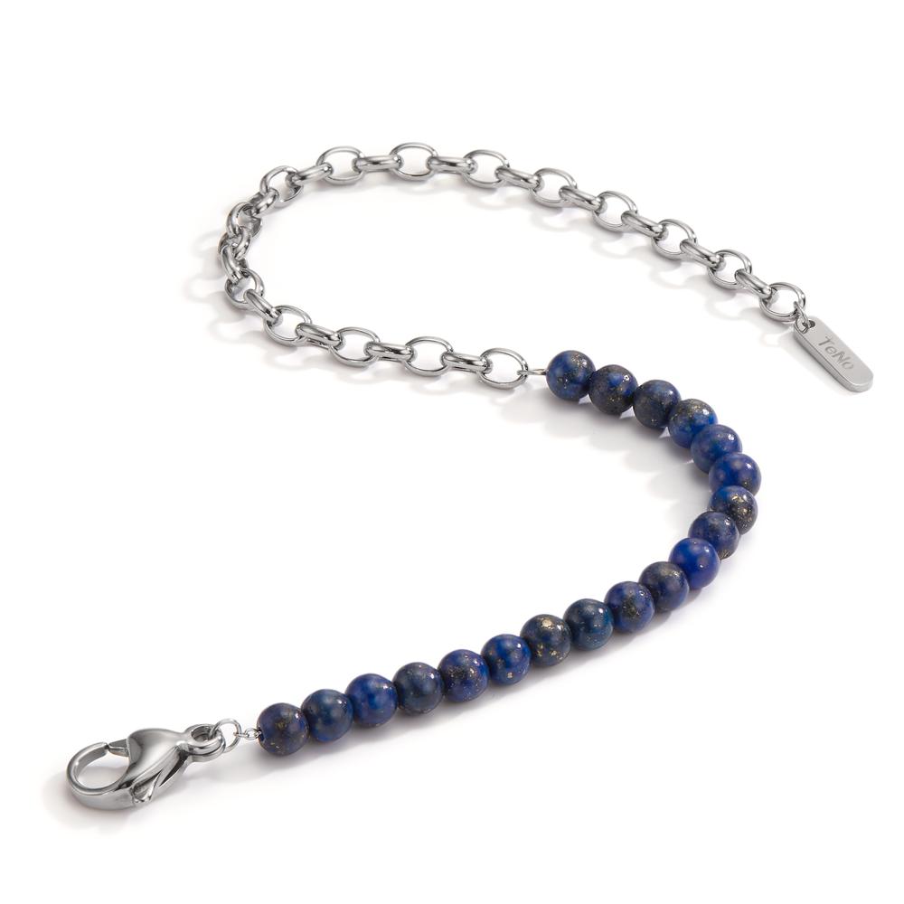 Armband Muse mit Lapislazuli, 17,5- 19,5cm verstellbar, Ø4 mm