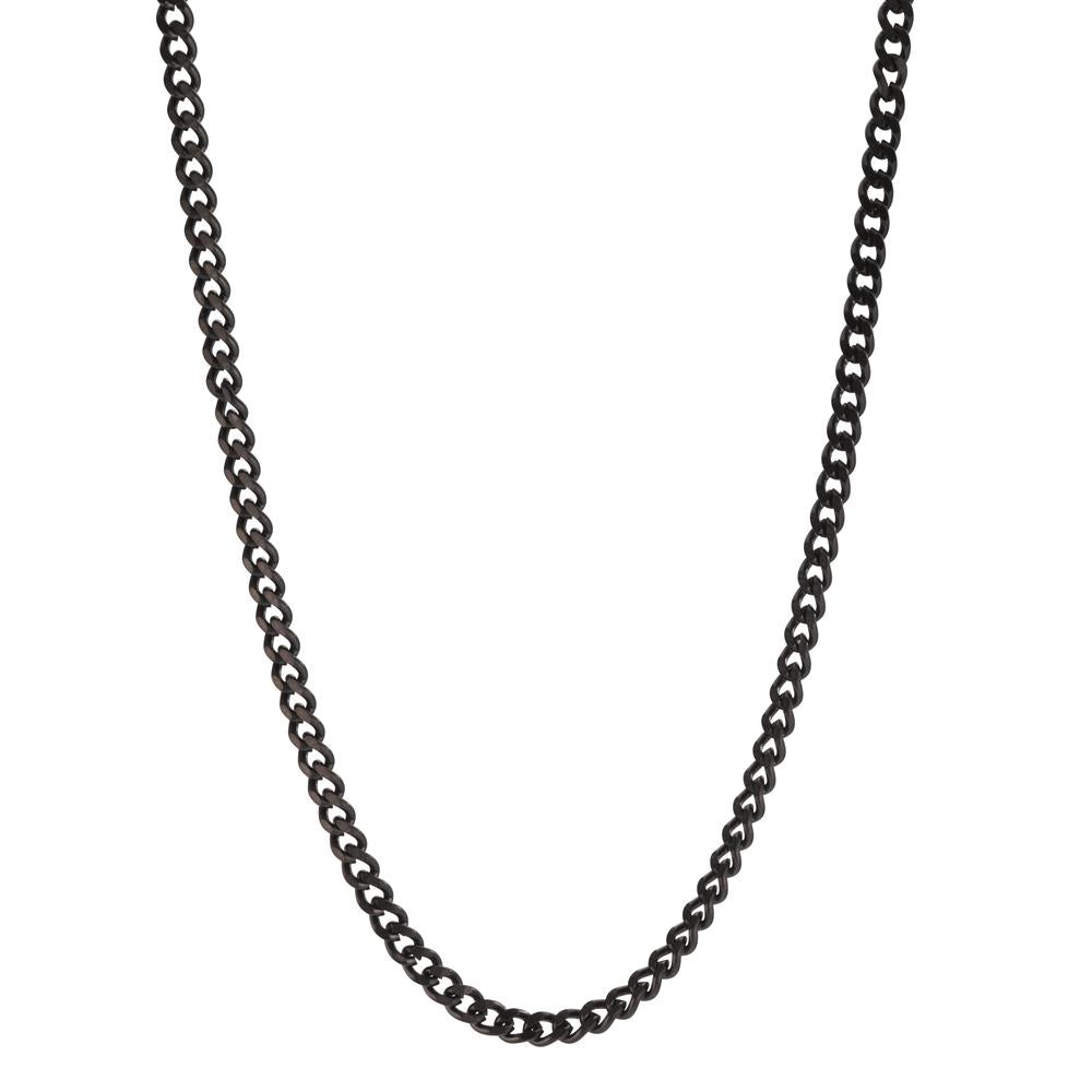 Collier Edelstahl schwarz IP beschichtet 50 cm