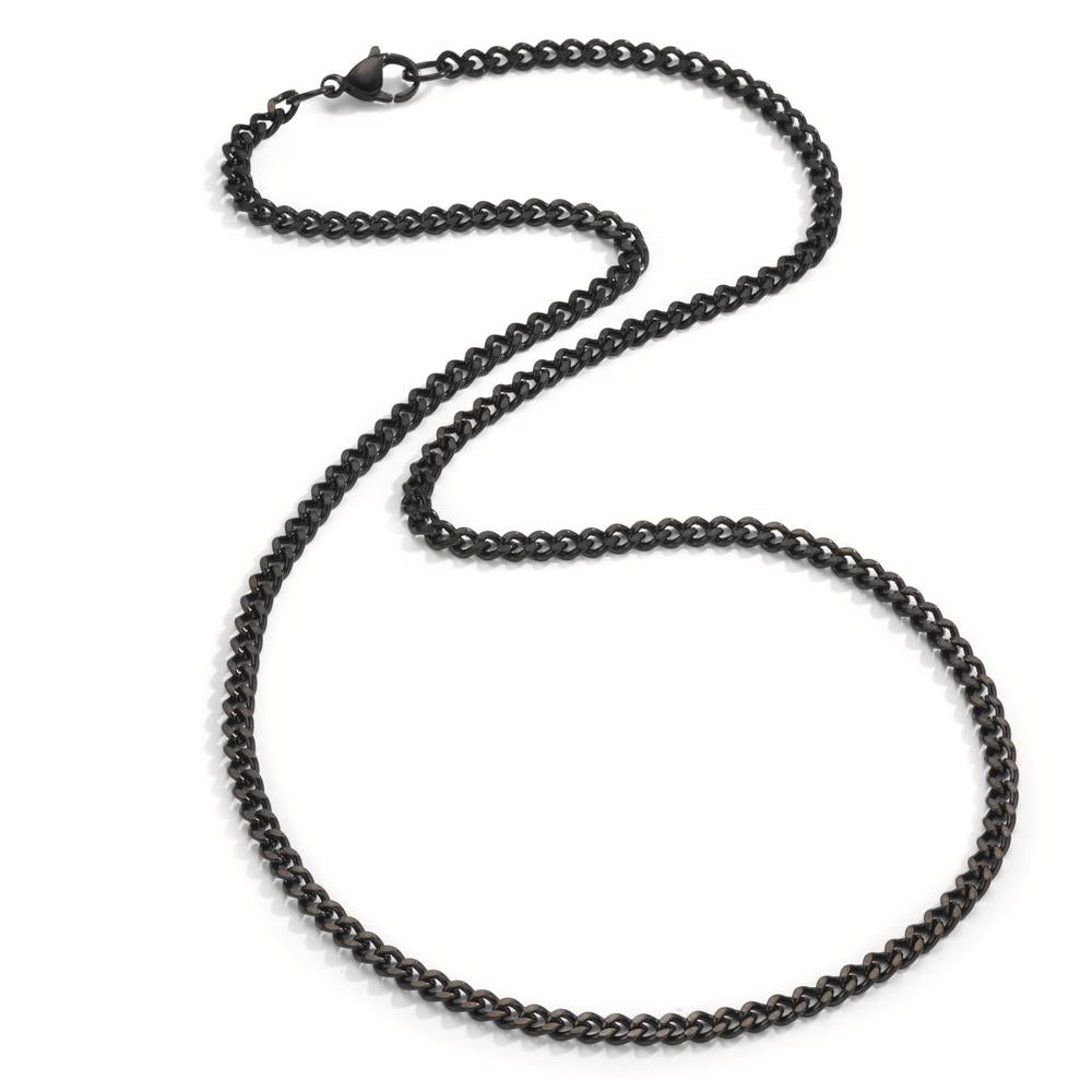 Collier Edelstahl schwarz IP beschichtet 50 cm