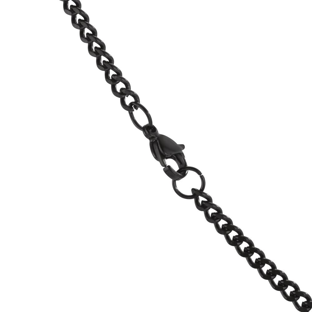 Collier Edelstahl schwarz IP beschichtet 60 cm