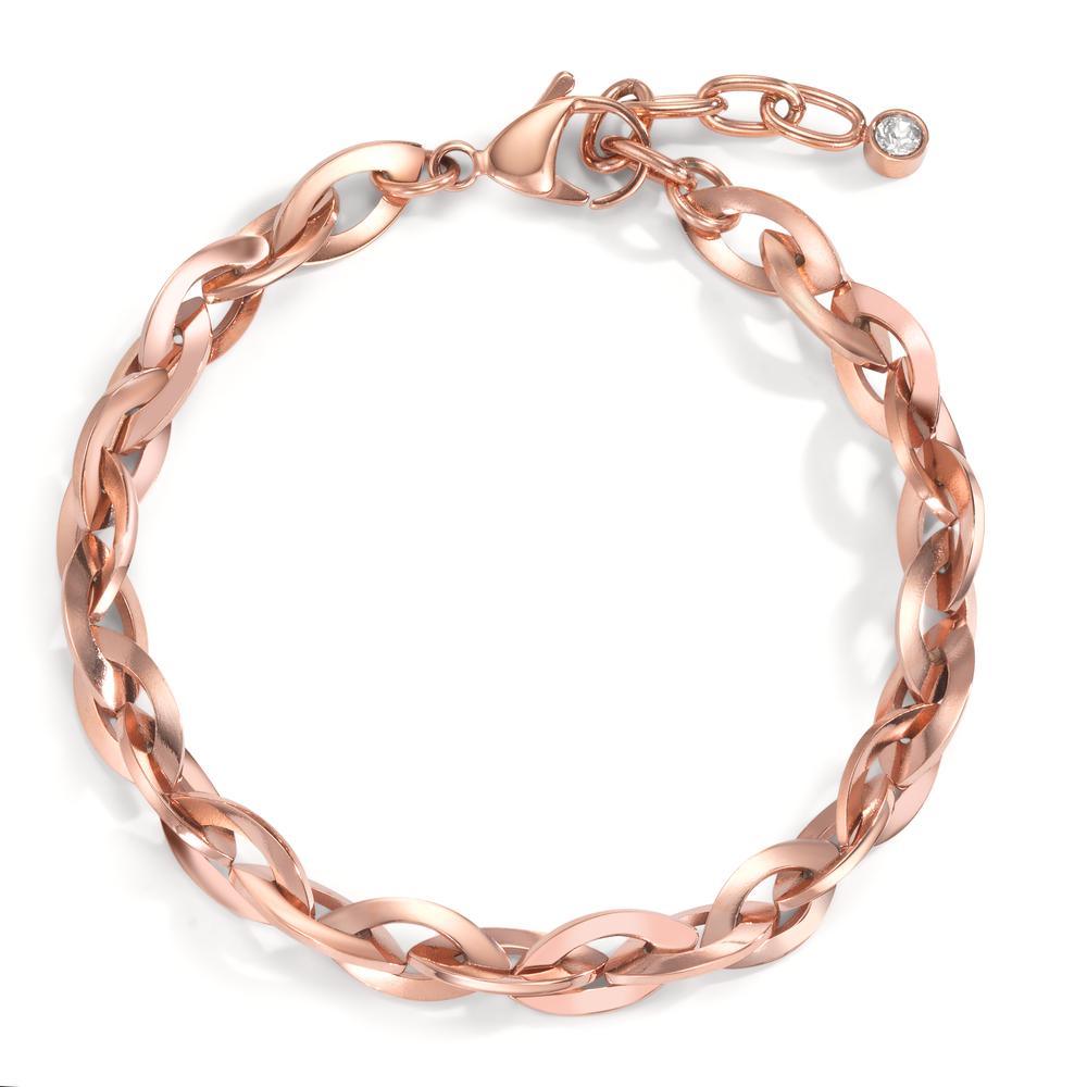 Armband Edelstahl rosé IP beschichtet verstellbar