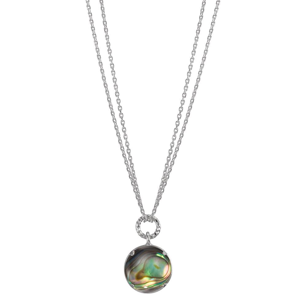 Collier Silber Abalone rhodiniert verstellbar Ø12.5 mm