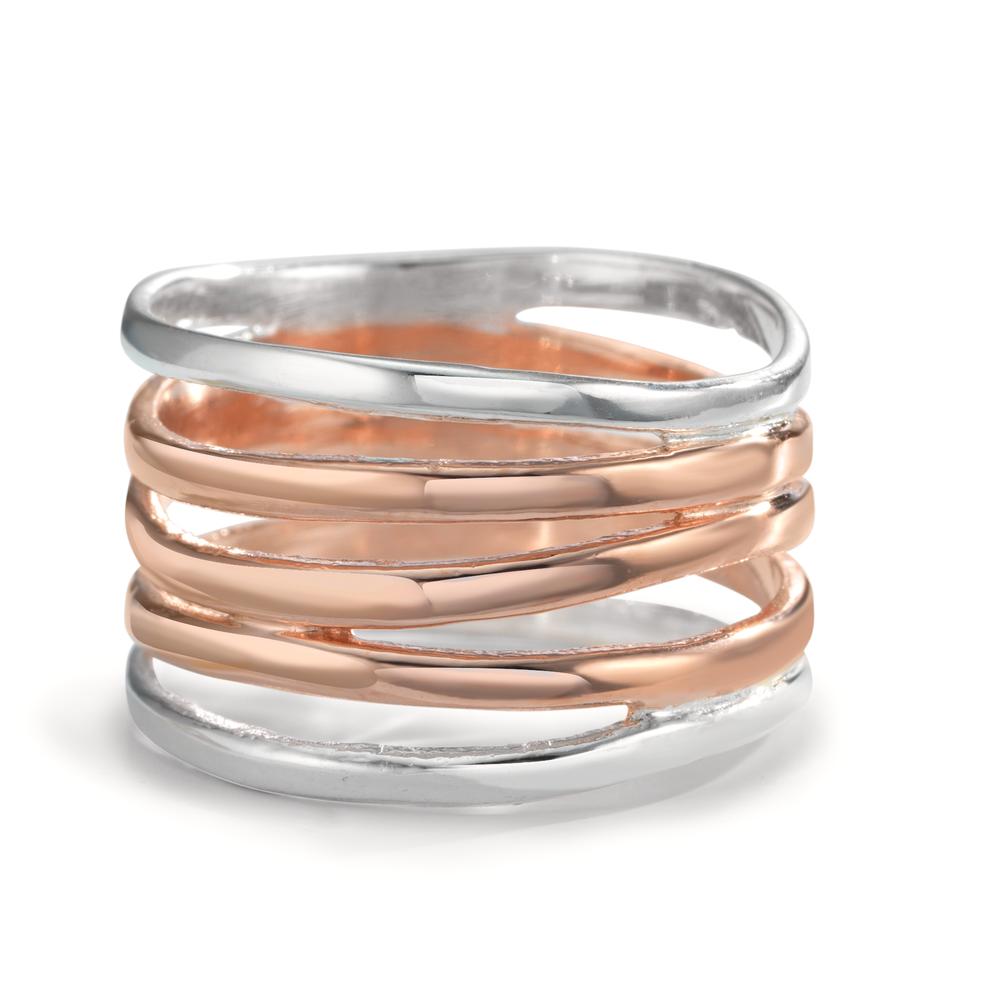 Fingerring Silber rosé bicolor