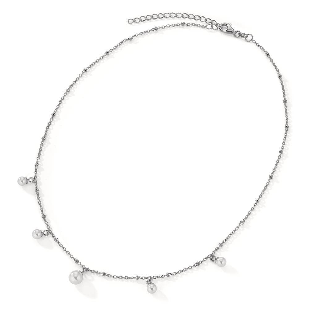 Collier Silber rhodiniert shining Pearls verstellbar