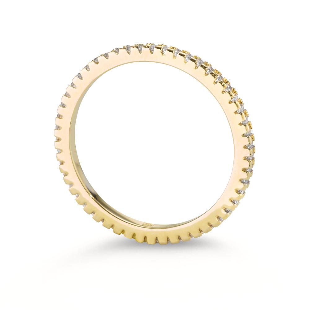 Memory Ring Bronze Zirkonia gelb vergoldet