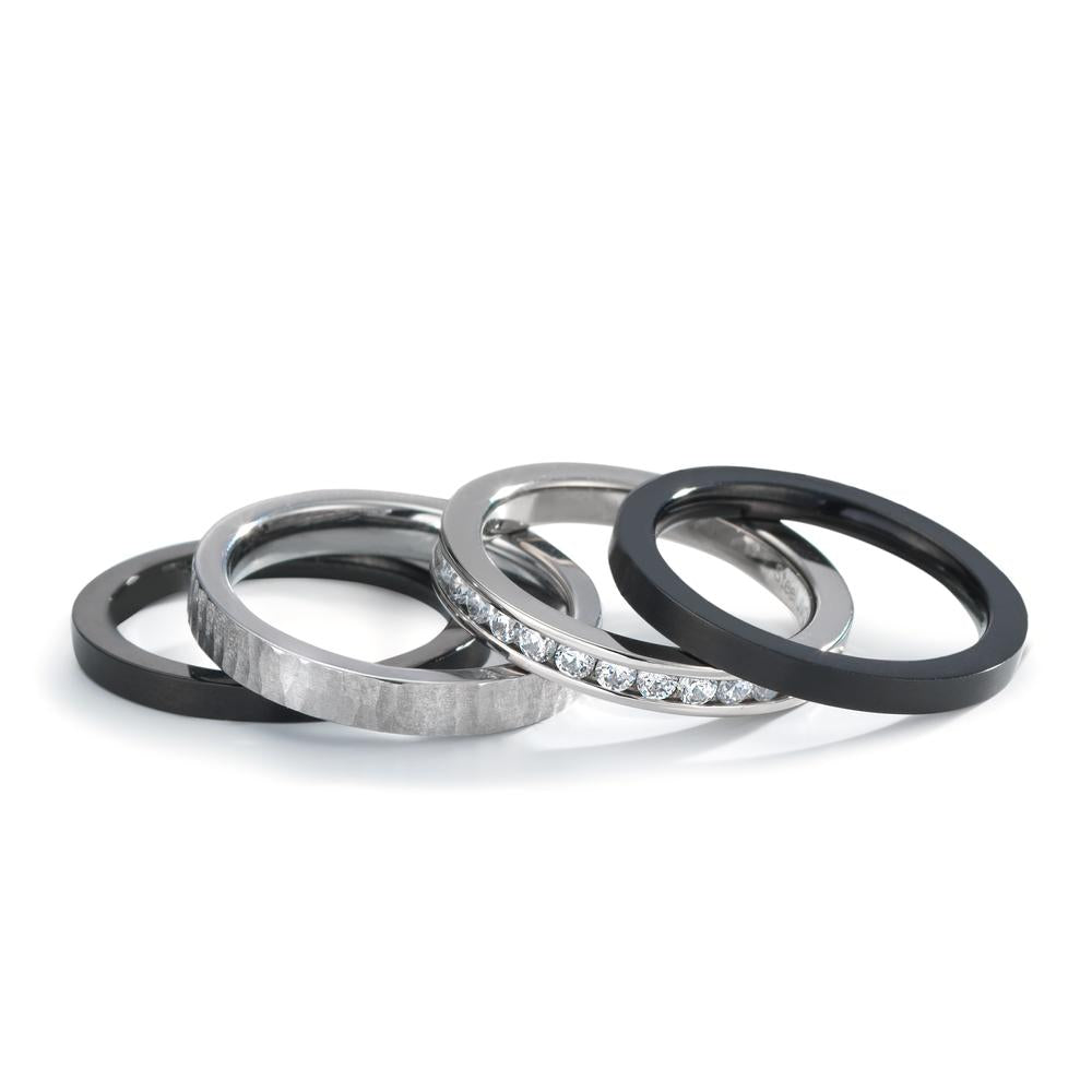 Ringset 4-teilig mit Zirkonia