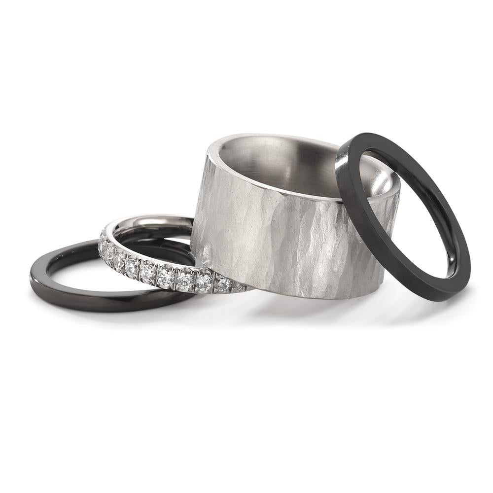 Ringset 4-teilig mit Zirkonia