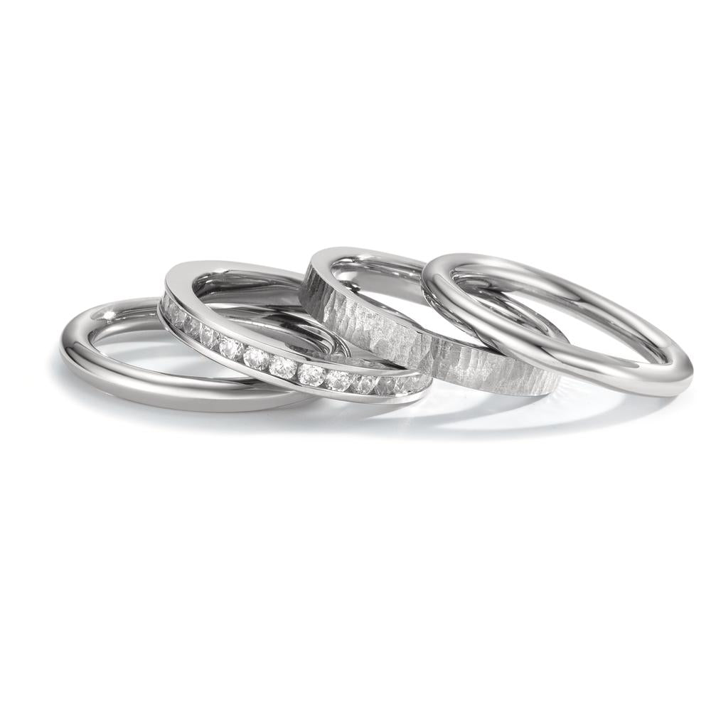 Ringset 4-teilig mit Zirkonia