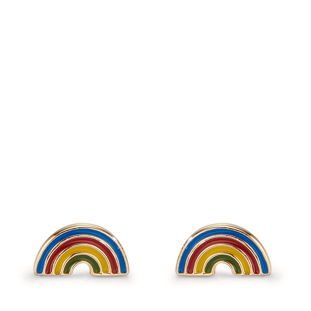 Ohrstecker Bronze lackiert Regenbogen