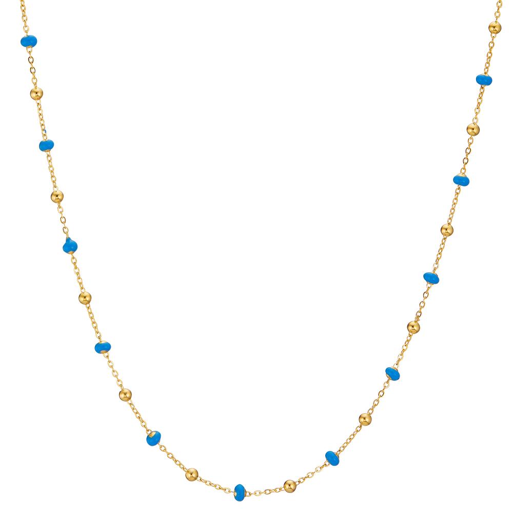 Collier 750/18 K Gelbgold emailliert