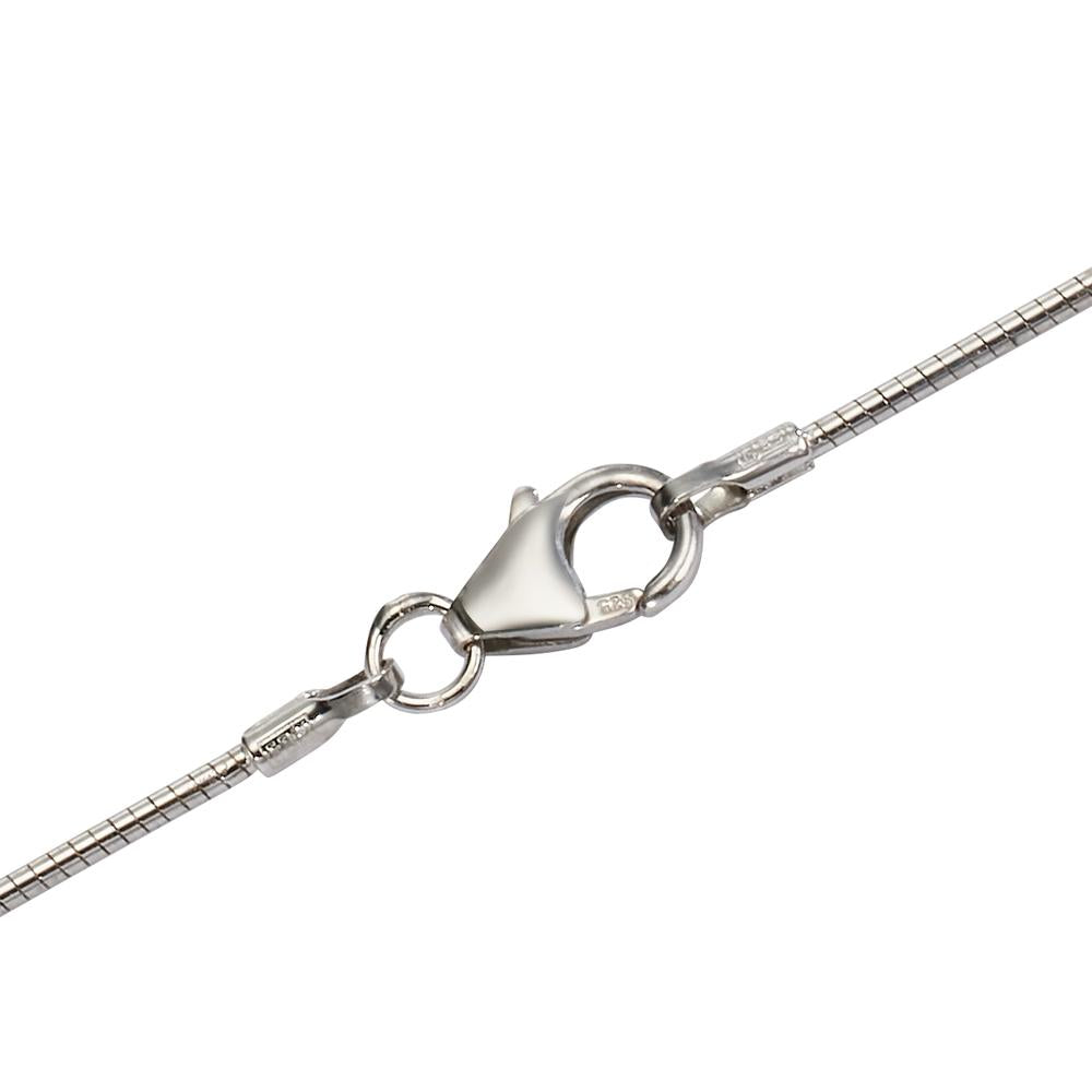 Collier Silber rhodiniert 45 cm