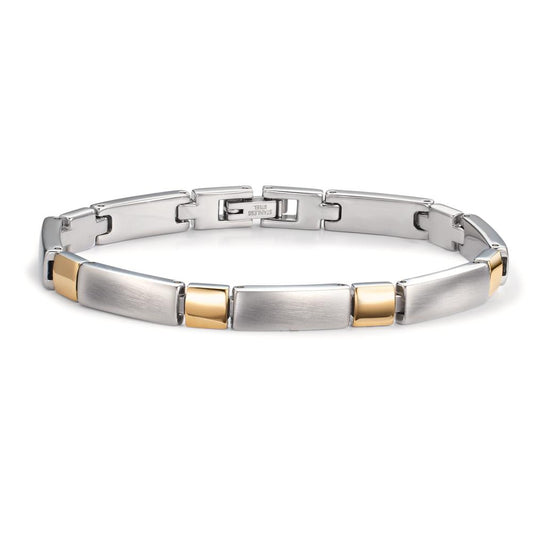 Armband Edelstahl gelb bicolor verstellbar