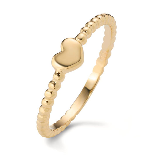 Fingerring 585/14 K Gelbgold Herz