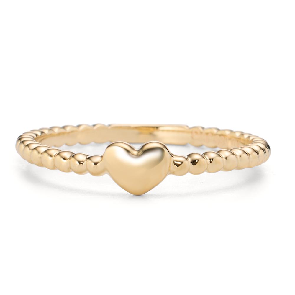 Fingerring 585/14 K Gelbgold Herz