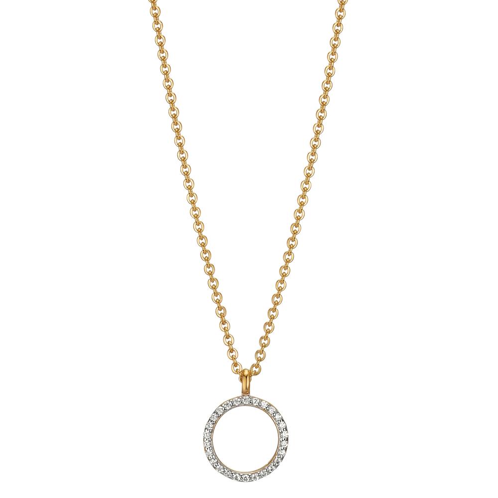 Collier 375/9 K Gelbgold Zirkonia verstellbar