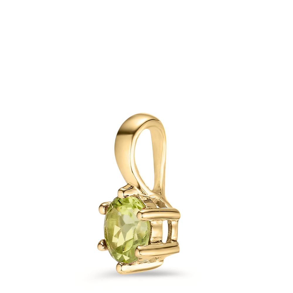 Anhänger 375/9 K Gelbgold Peridot Ø5.5 mm