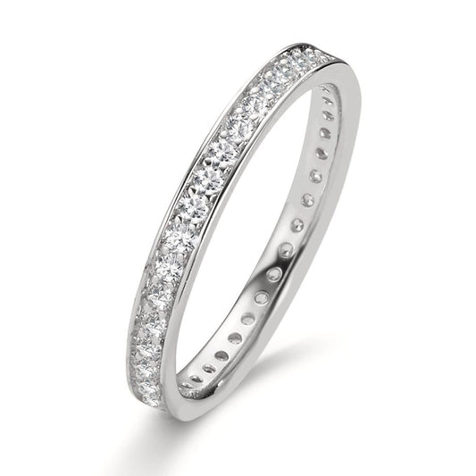 Memory Ring 585/14 K Weissgold Zirkonia