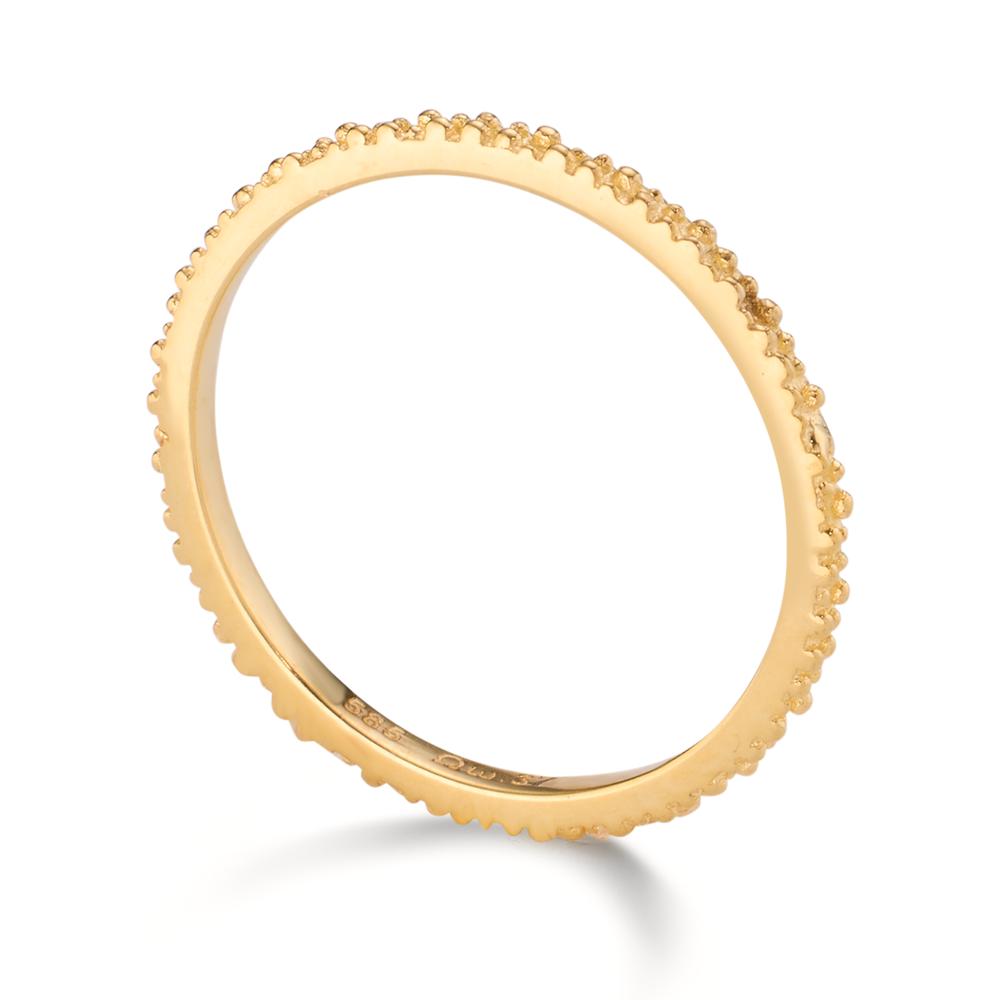 Fingerring 585/14 K Gelbgold