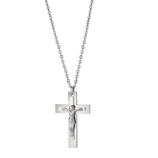 Collier Edelstahl Kreuz