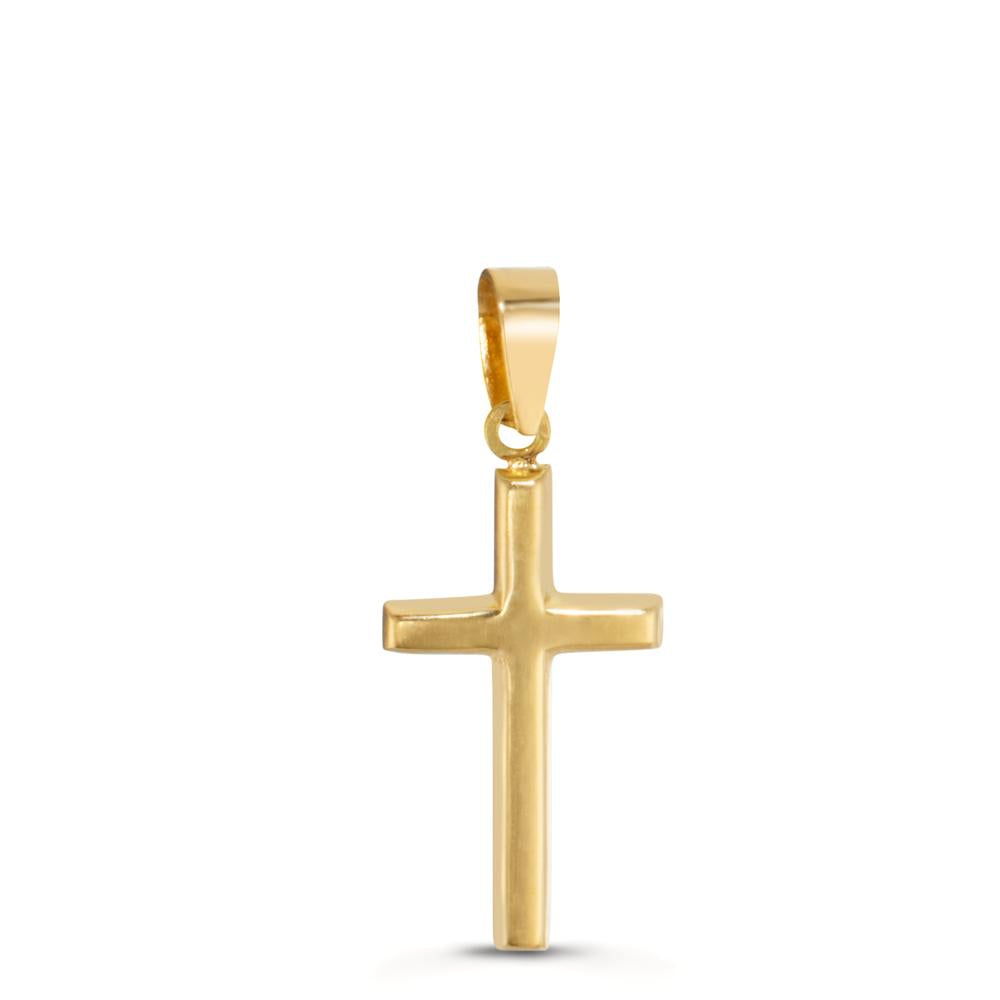 Anhänger 750/18 K Gelbgold Kreuz