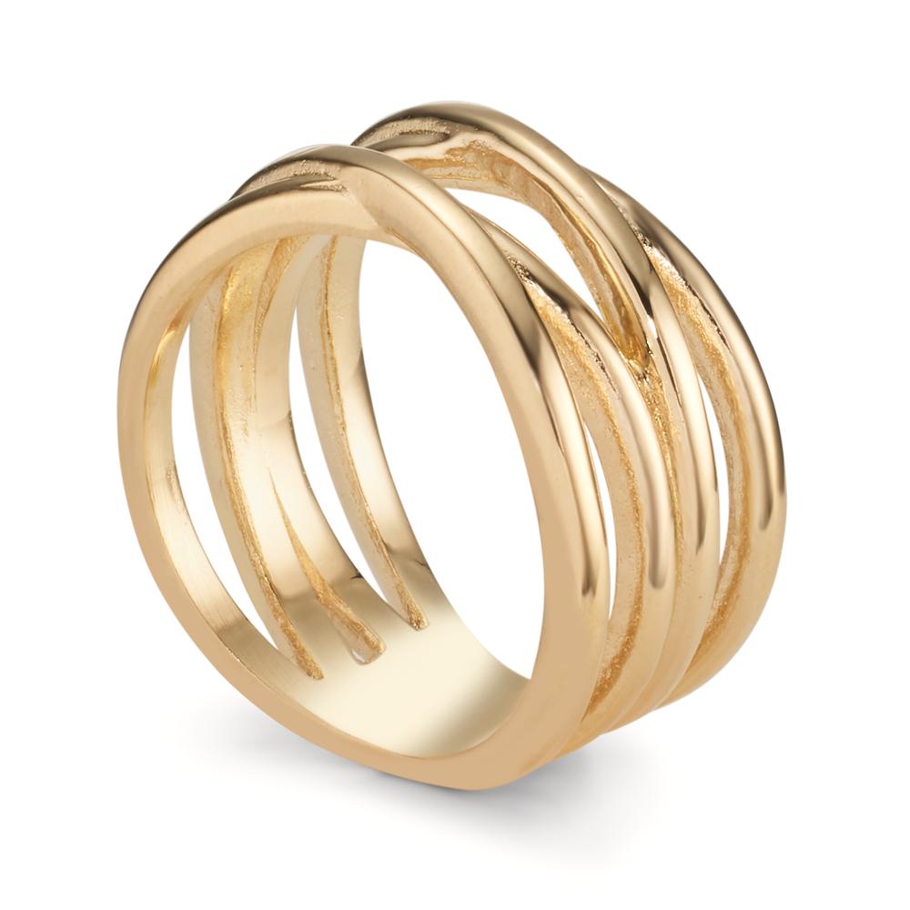 Fingerring Bronze vergoldet 3 Micron