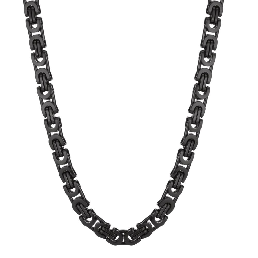 Collier Edelstahl schwarz IP beschichtet 60 cm