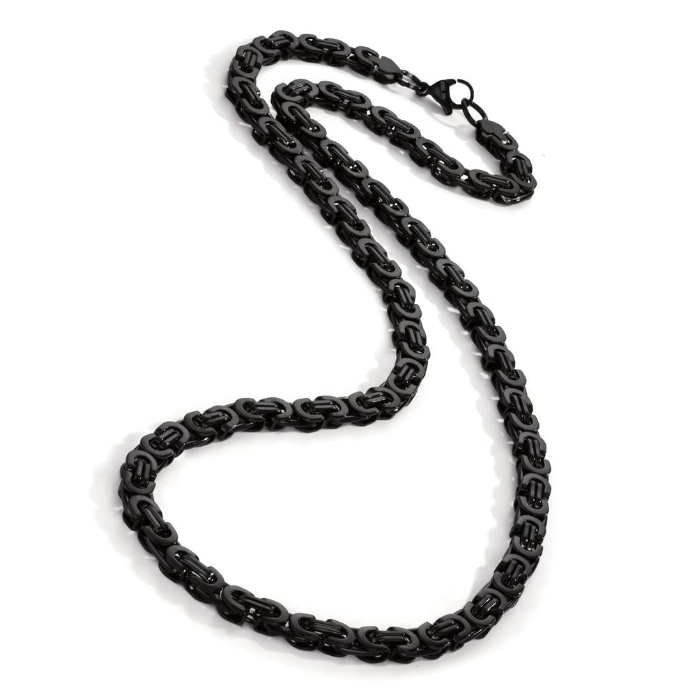 Collier Edelstahl schwarz IP beschichtet 60 cm