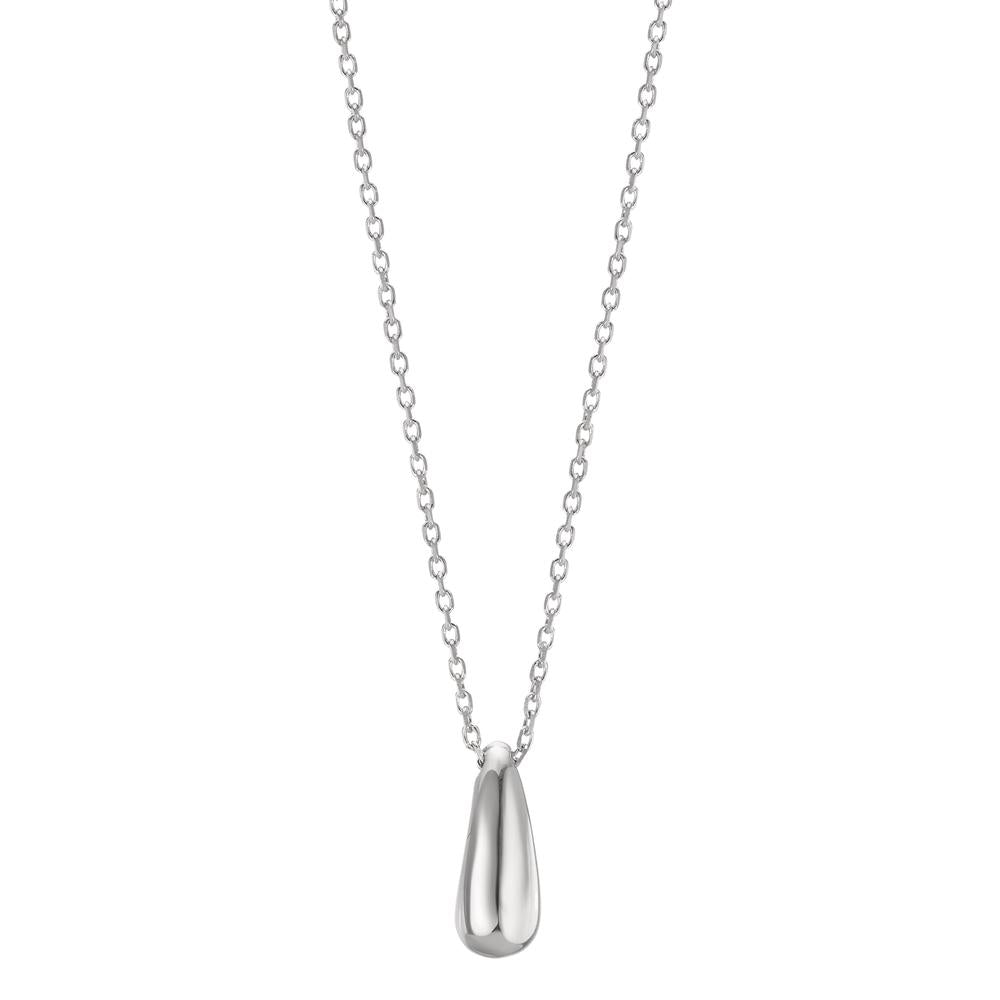 Collier Silber rhodiniert Tropfen 40-44 cm verstellbar