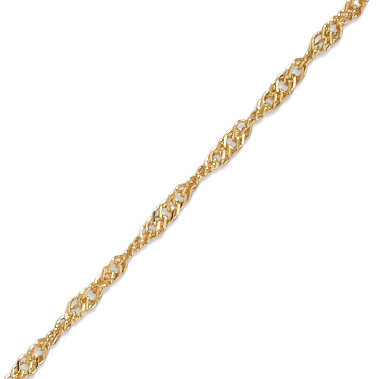 Fusskettchen 375/9 K Gelbgold 23-25 cm verstellbar